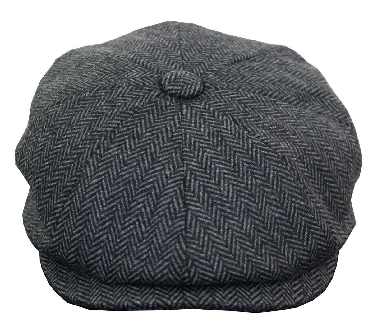 Herringbone Tweed Schirmmütze