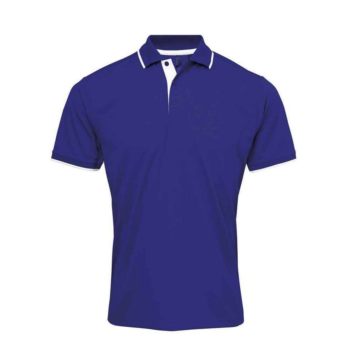 Herren Piqué Poloshirt mit Zwei-Farben-Design