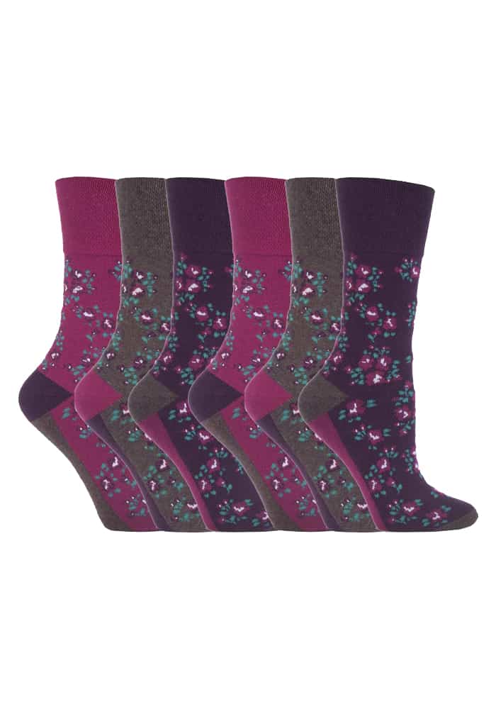 Gentle Grip - 6 Paar Damen Gentle Grip nicht elastische Socken - GG58