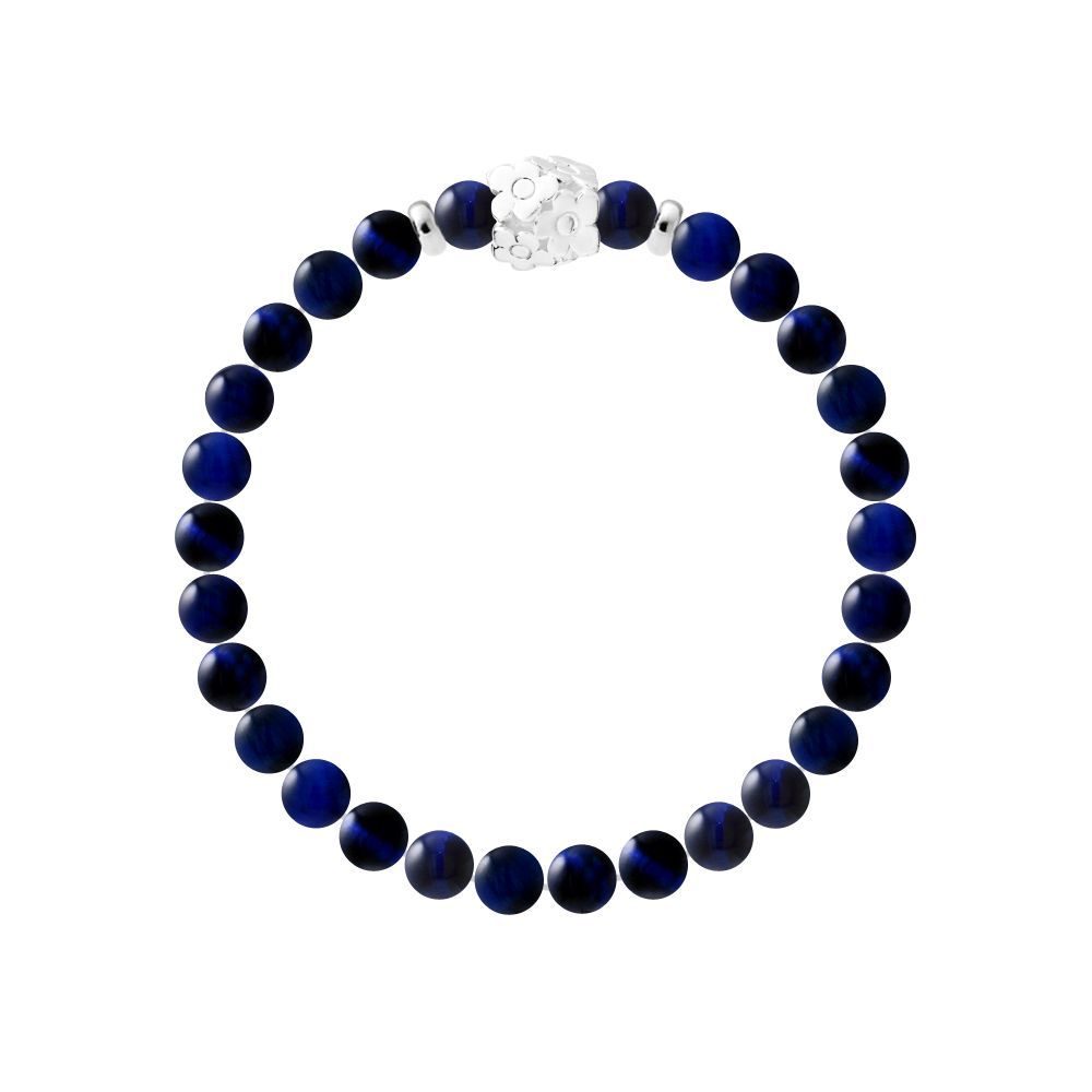 Blaues Tigerauge Perlenarmband