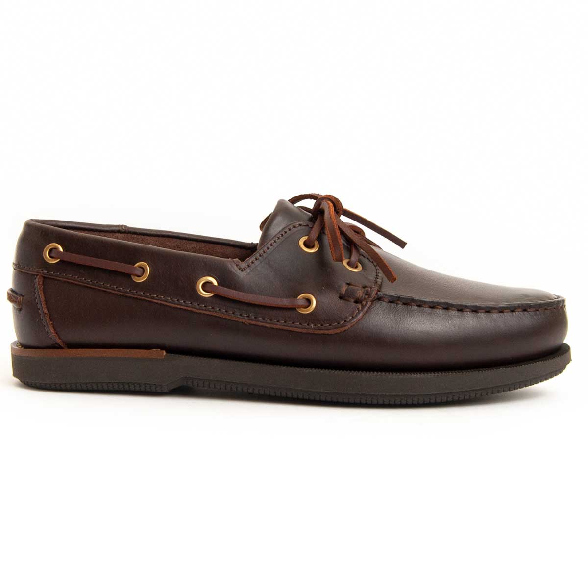 Herren-Bootsschuhe aus braunem Leder