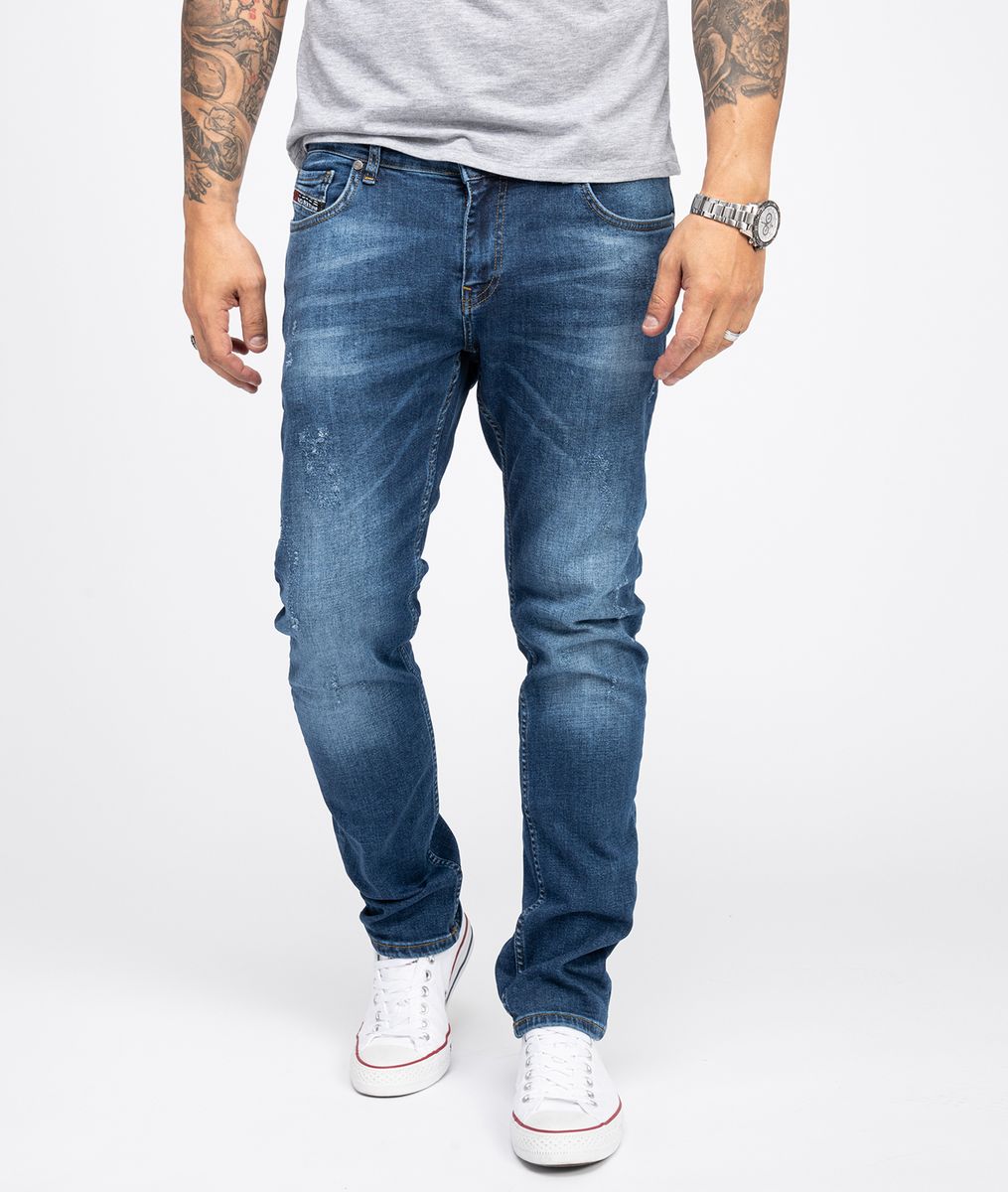 Bequeme blaue Jeans
