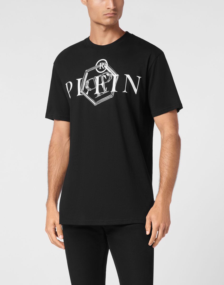 Luxuriöses Baumwoll-T-Shirt mit Grafikprint