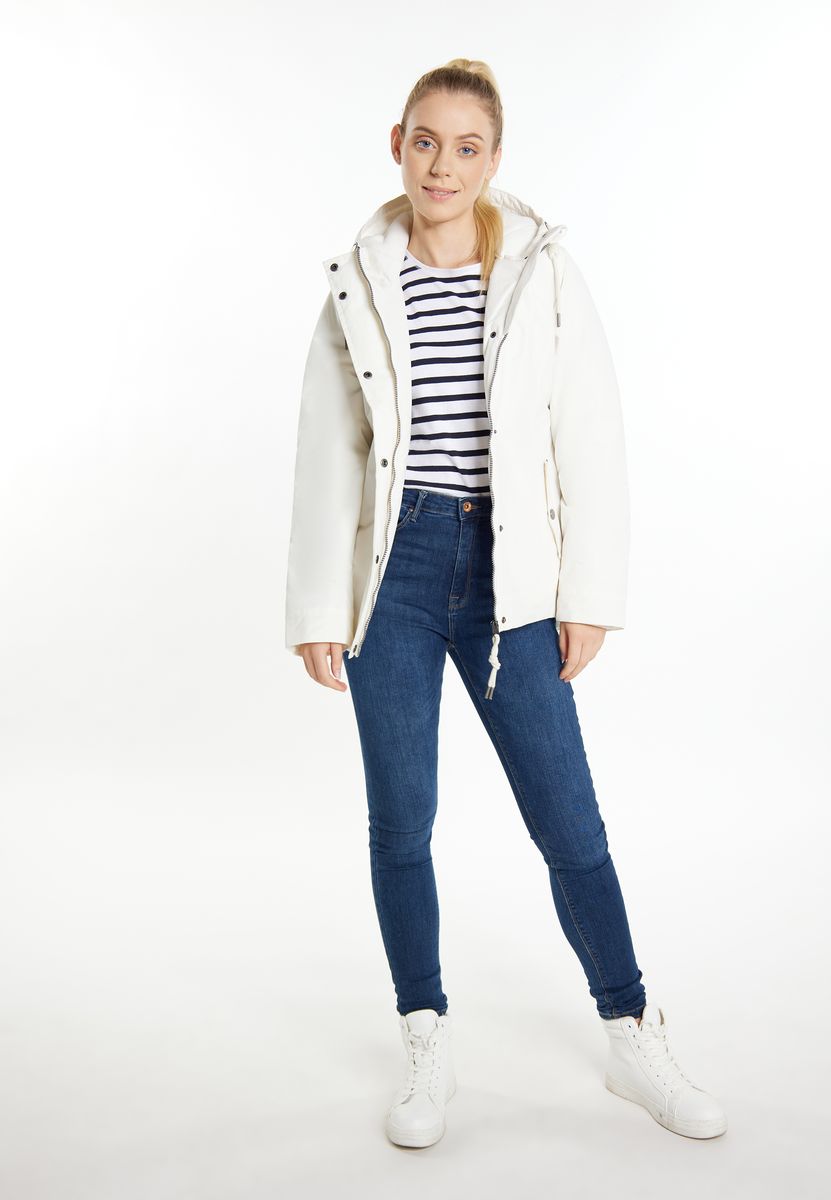 Wattierte Outdoor-Jacke mit Kapuze