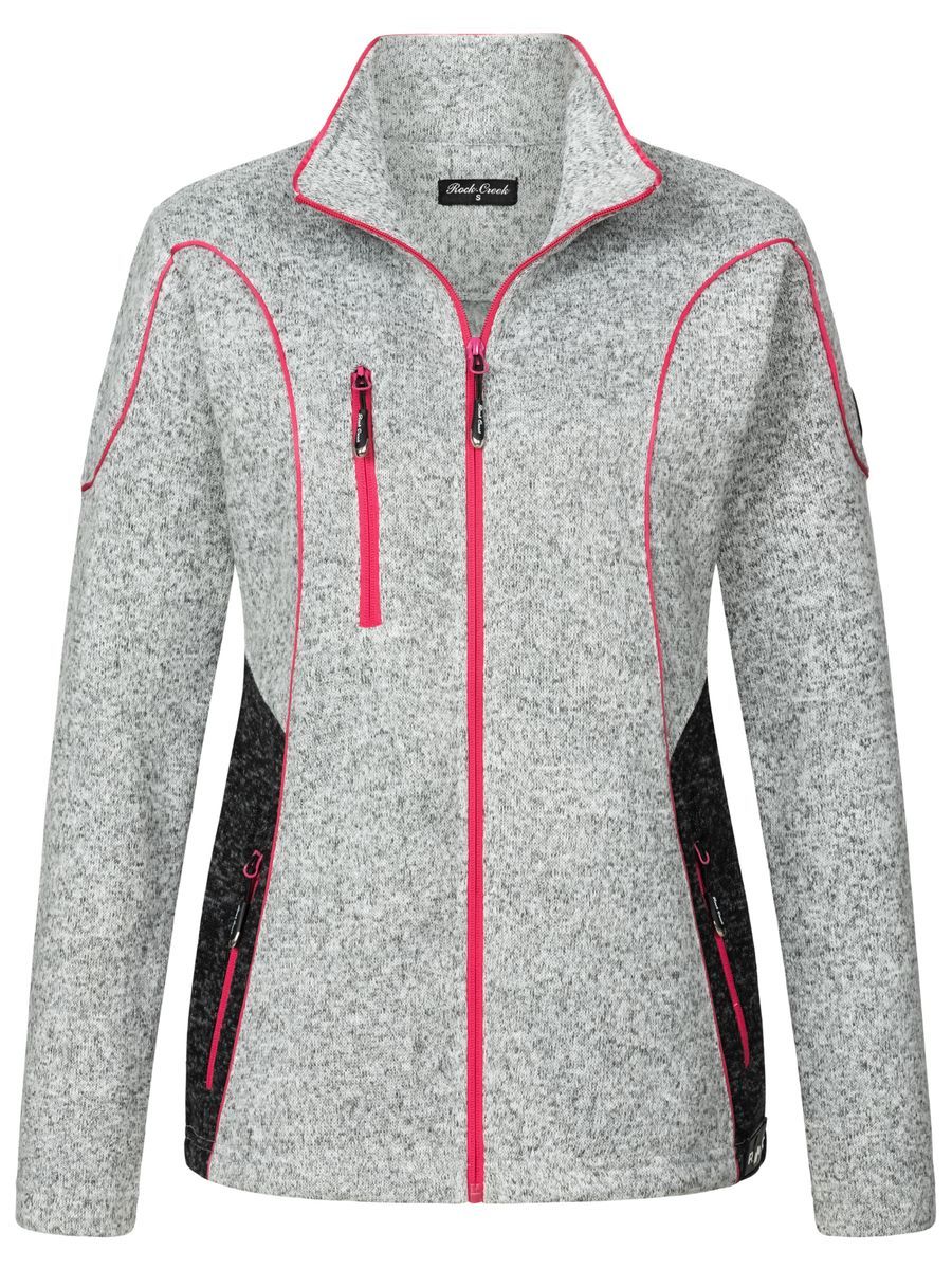 Bequeme Fleecejacke mit Akzenten
