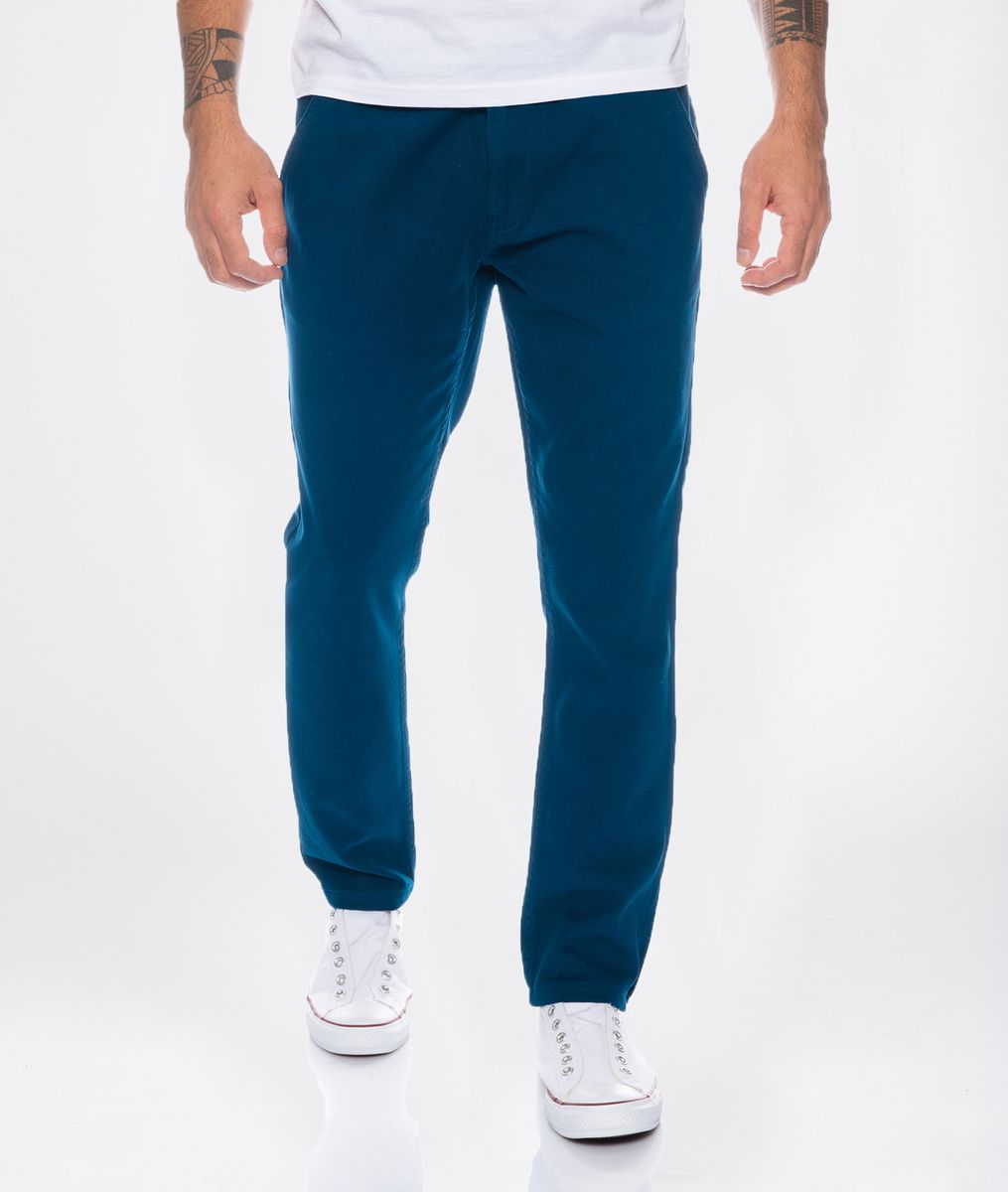 Herren Slim Fit Chino Hose