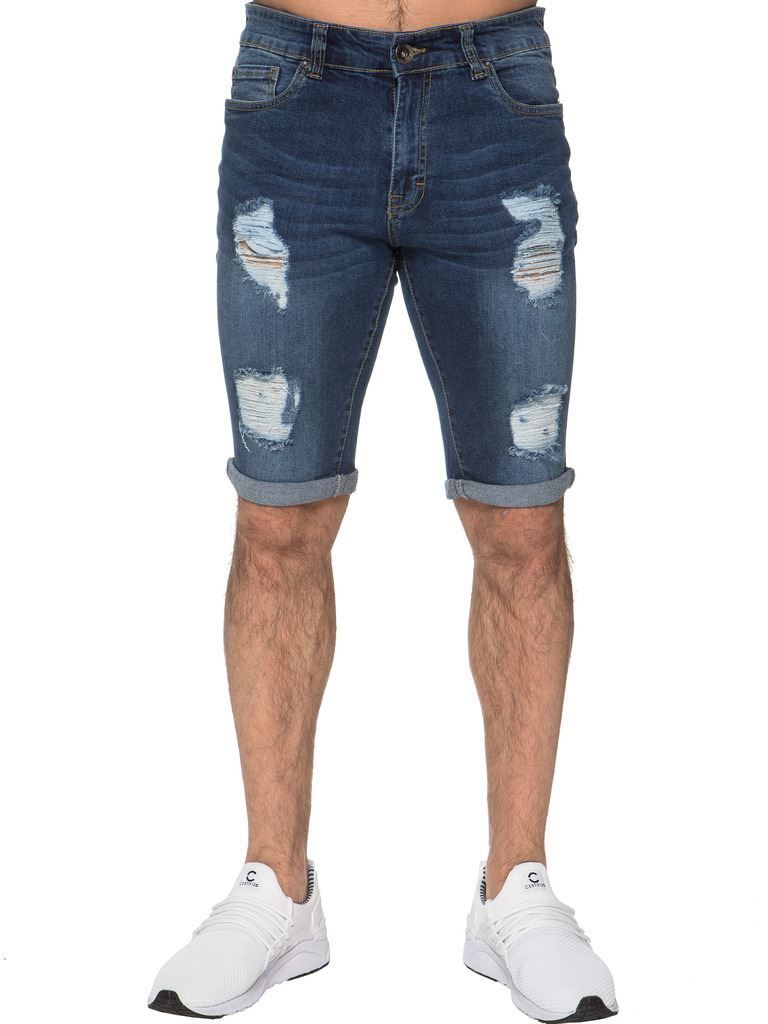 Distressed Jeansshorts