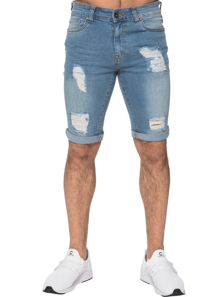 Distressed Jeansshorts