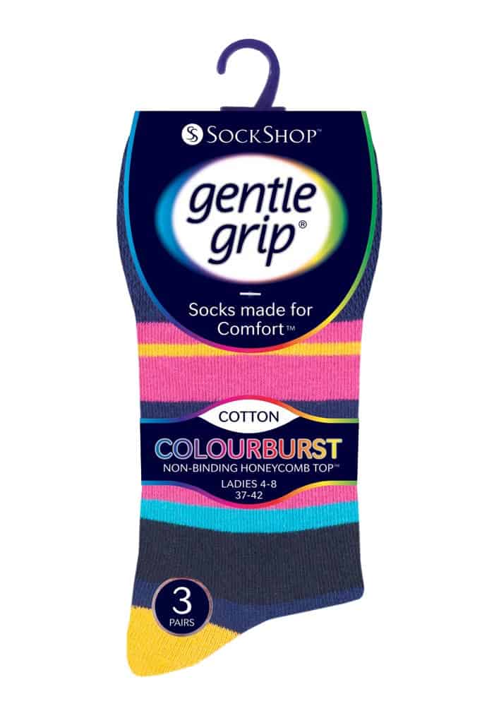 Bunte Gemusterte Socken ohne Gummizug