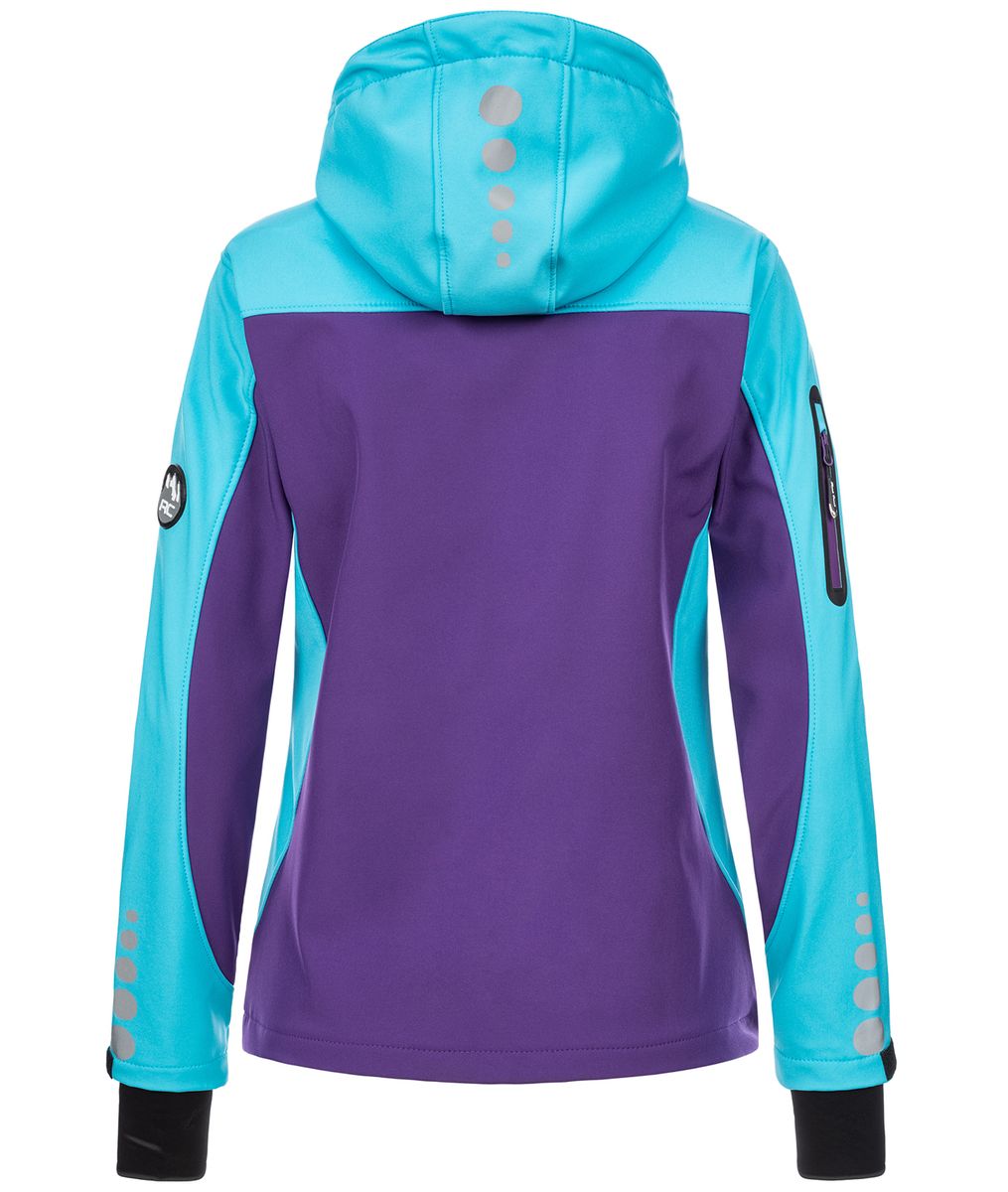 Asymmetrische Softshelljacke mit Kapuze