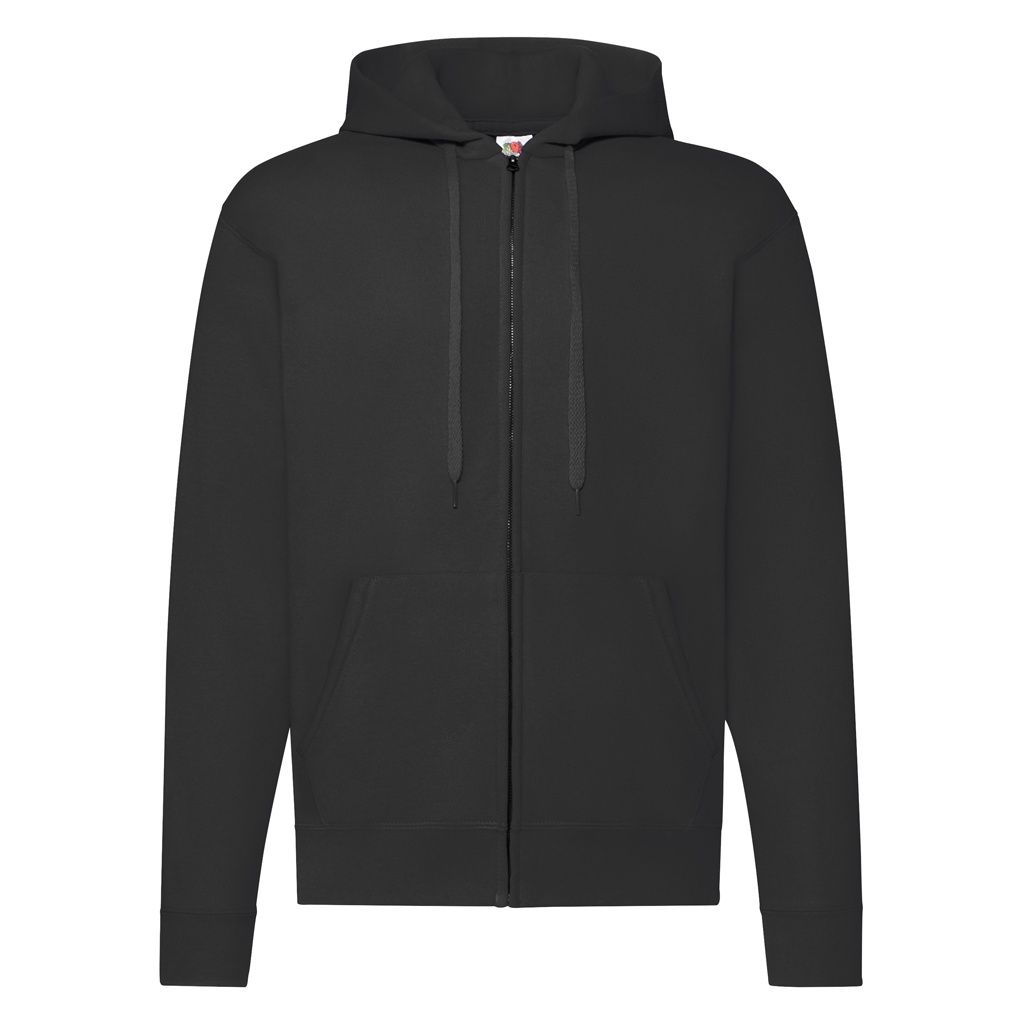 Klassischer Kapuzenpullover mit Reißverschluss