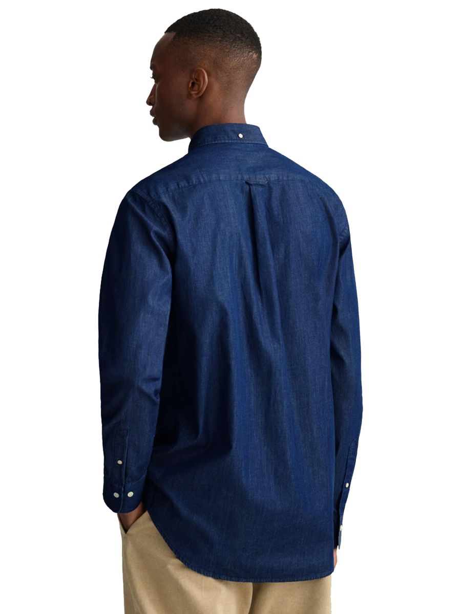 Regular Fit Denim-Button-Down-Hemd
