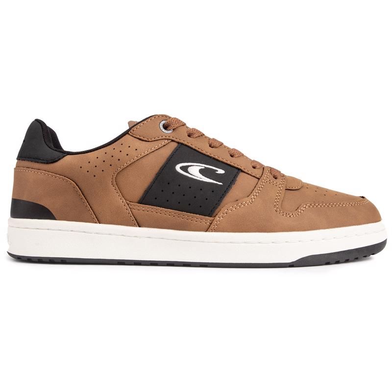Retro-Leder-Sneakers mit niedrigem Profil