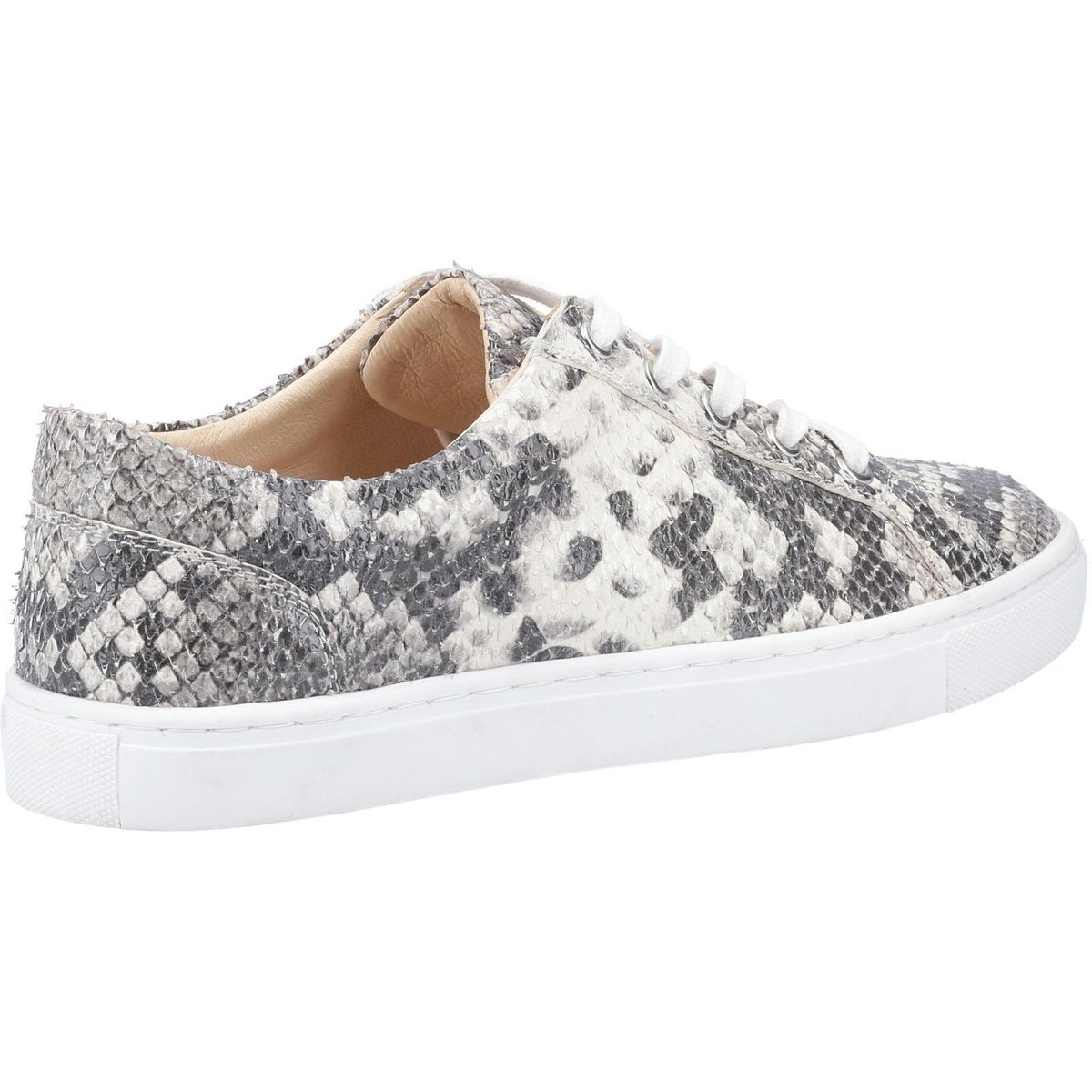 Leder-Sneaker mit Python-Print