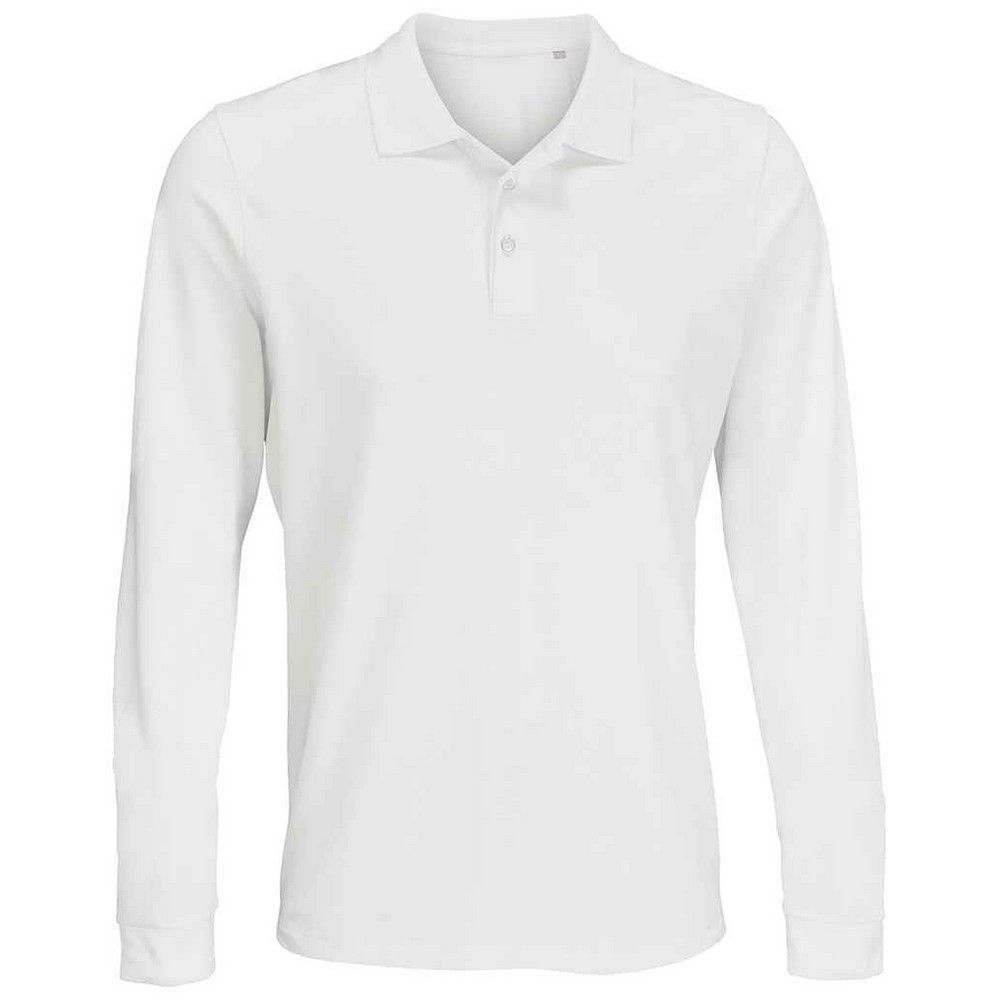Klassisches Langarm Piqué Poloshirt