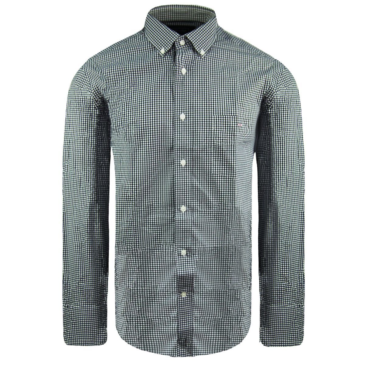 Herren Gingham Oxford-Hemd in klassischer Passform