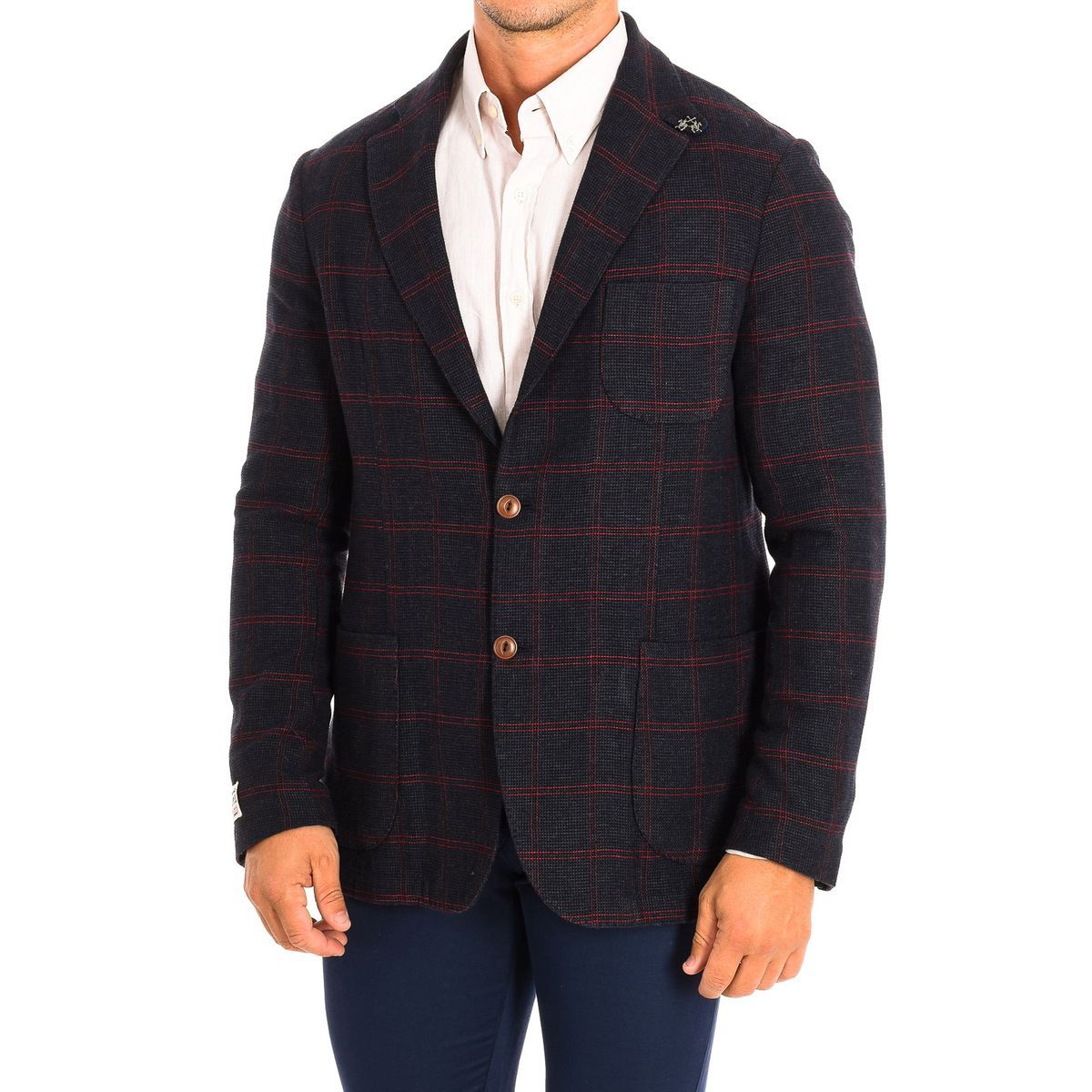 Regular Fit Plaid Blazer