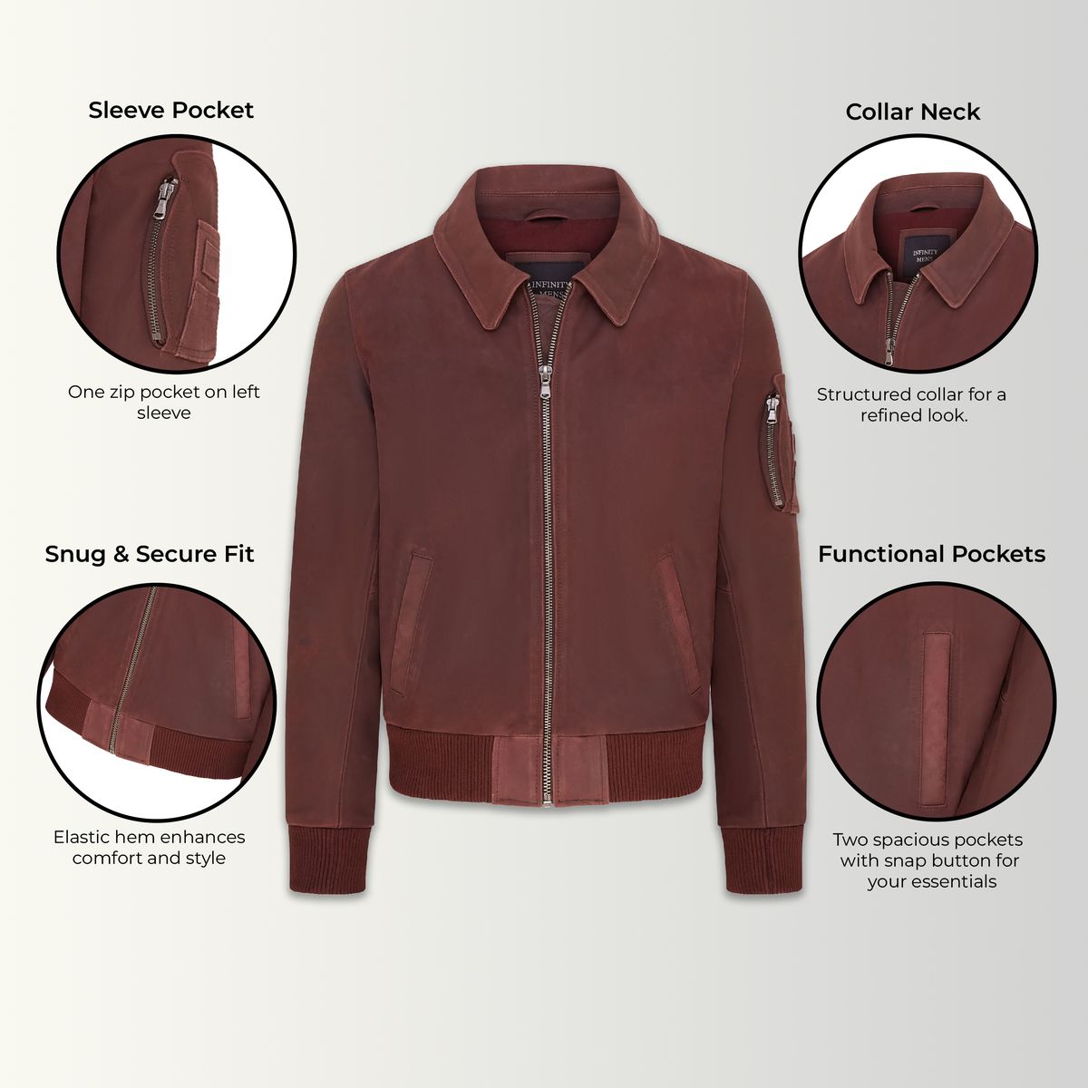 Klassische Bomberjacke im A2-Stil