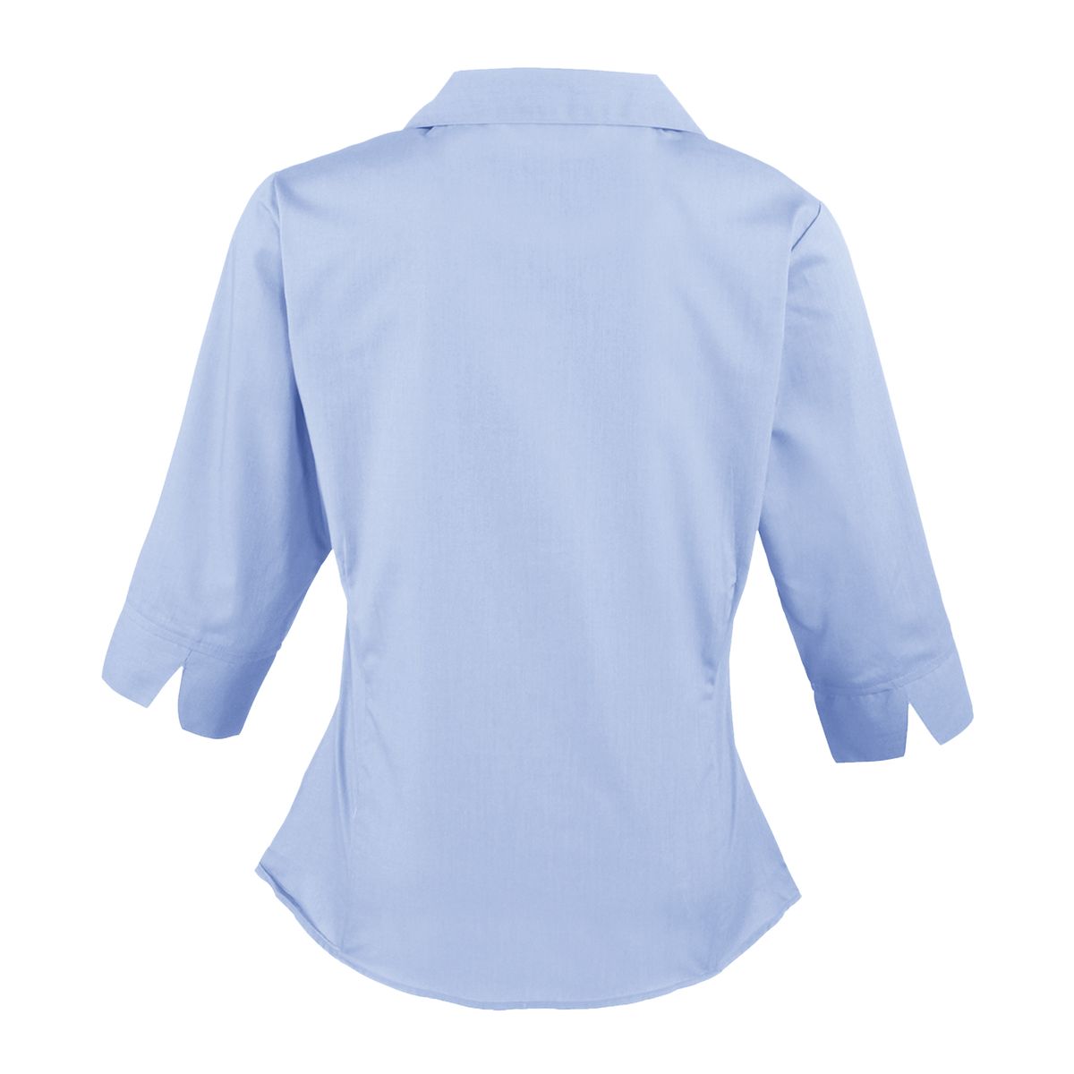 Klassische Popeline-Bluse mit 3/4-Ärmeln