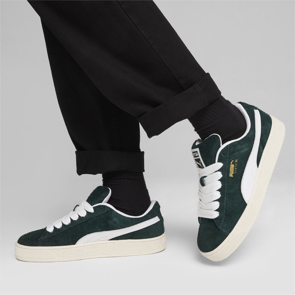 Klobige Suede XL Plateau-Sneaker