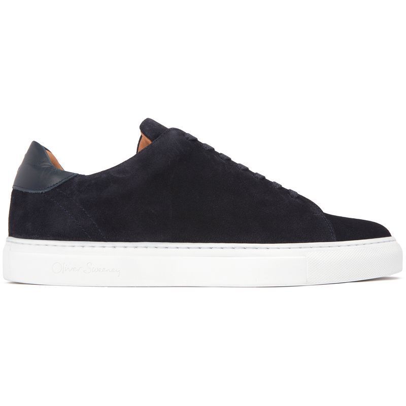 Marineblaue Wildleder-Sneaker