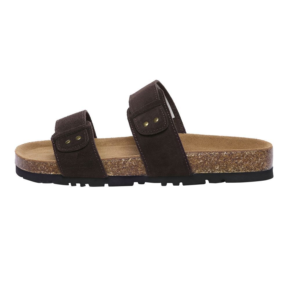 Damen Wildleder Doppelriemen Sandalen