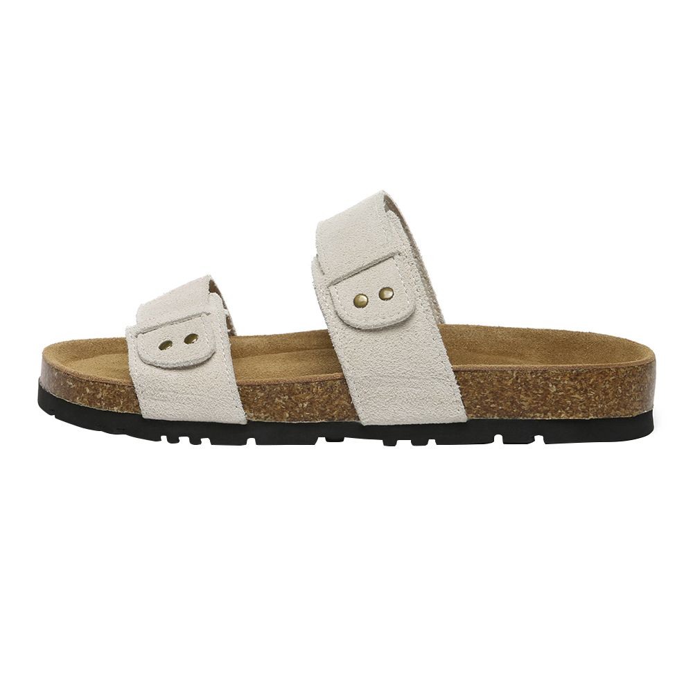 Damen Wildleder Doppelriemen Sandalen