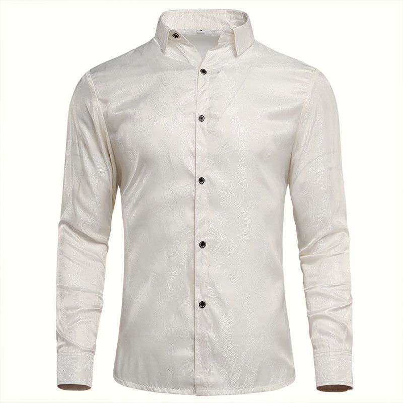 Schmales Hemd mit Paisley-Muster