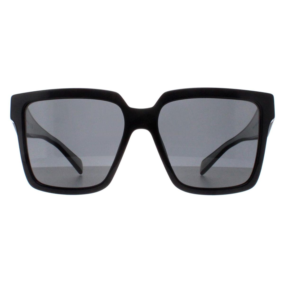 Sonnenbrille mit quadratischem Rahmen, dunkelgraue Gläser