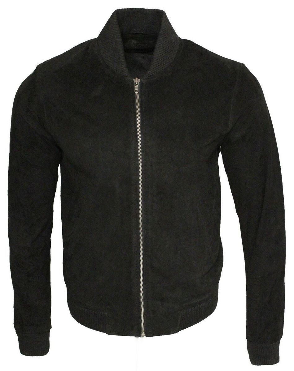 Bomberjacke aus Wildleder