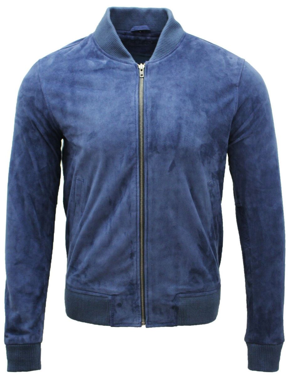 Bomberjacke aus Wildleder