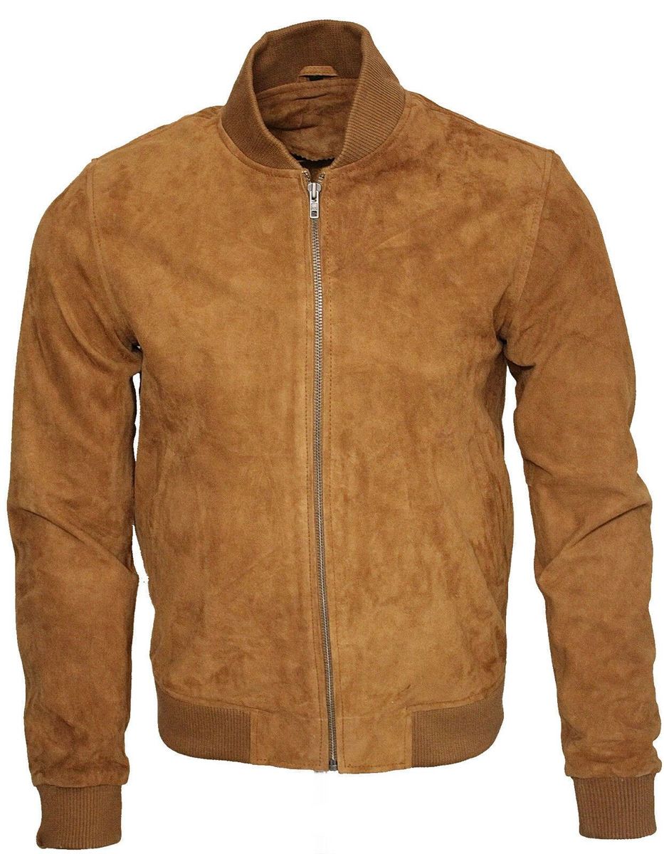 Bomberjacke aus Wildleder