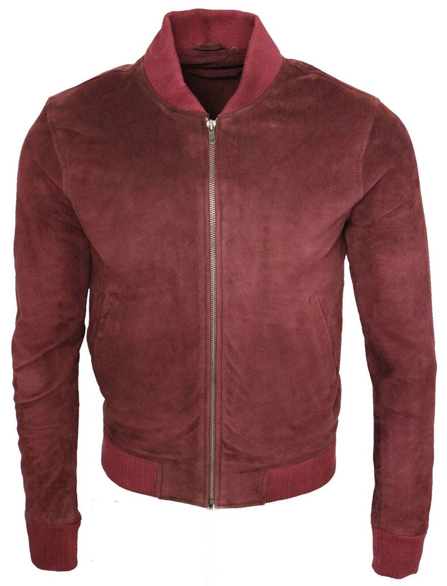 Bomberjacke aus Wildleder