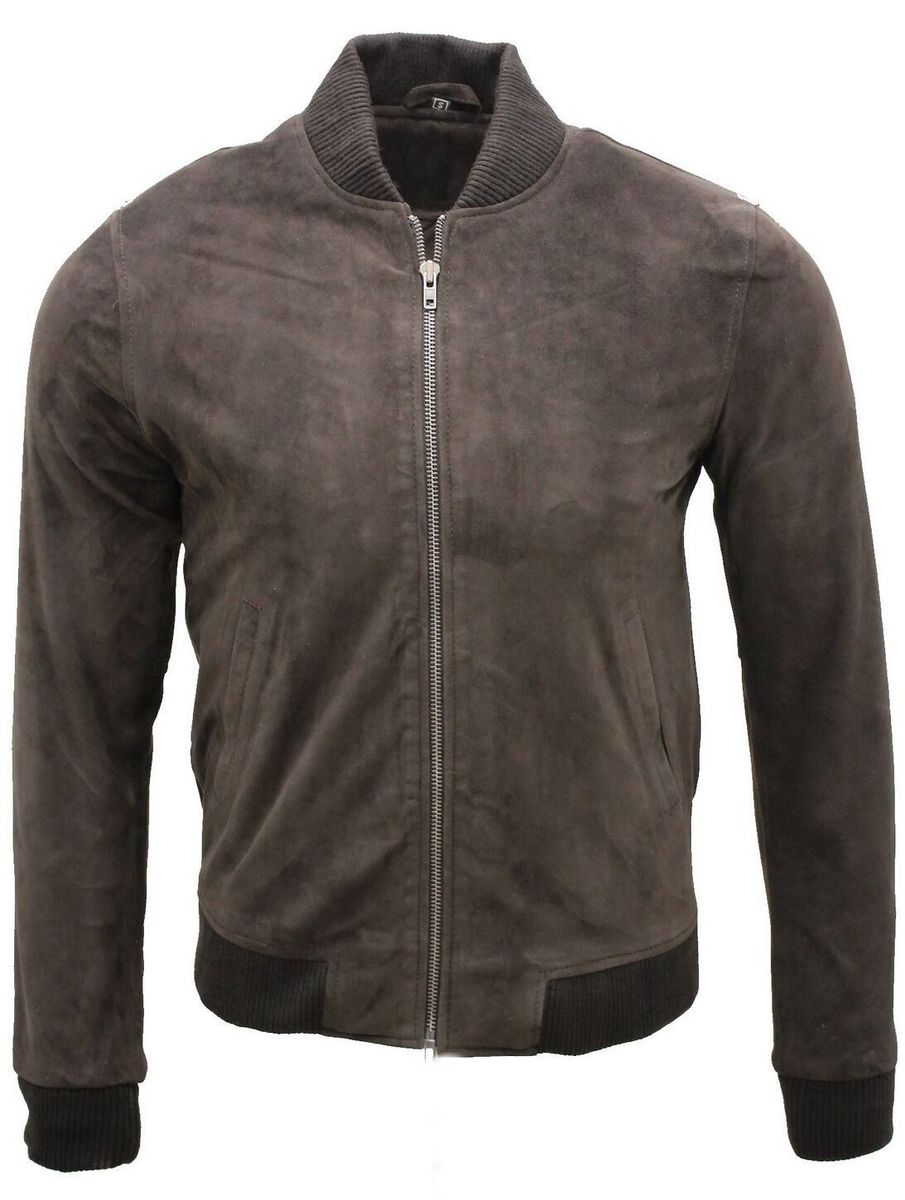 Bomberjacke aus Wildleder