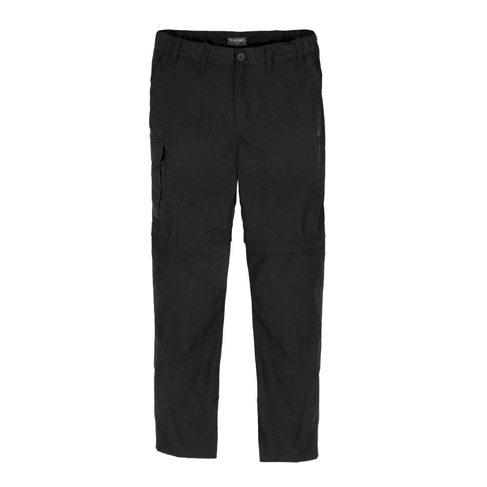 Craghoppers Mens Expert Kiwi Convertible Tailored Trousers (Schwarz)