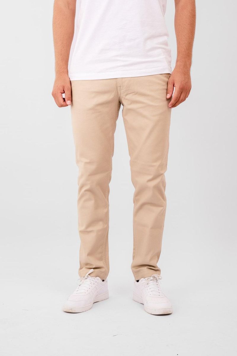 Schmal geschnittene Performance Struktur Chinos