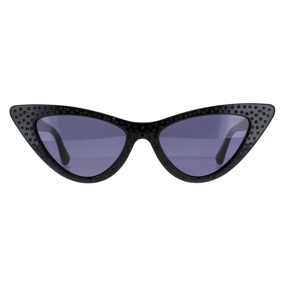 Cat-Eye-Sonnenbrille glänzend Schwarz