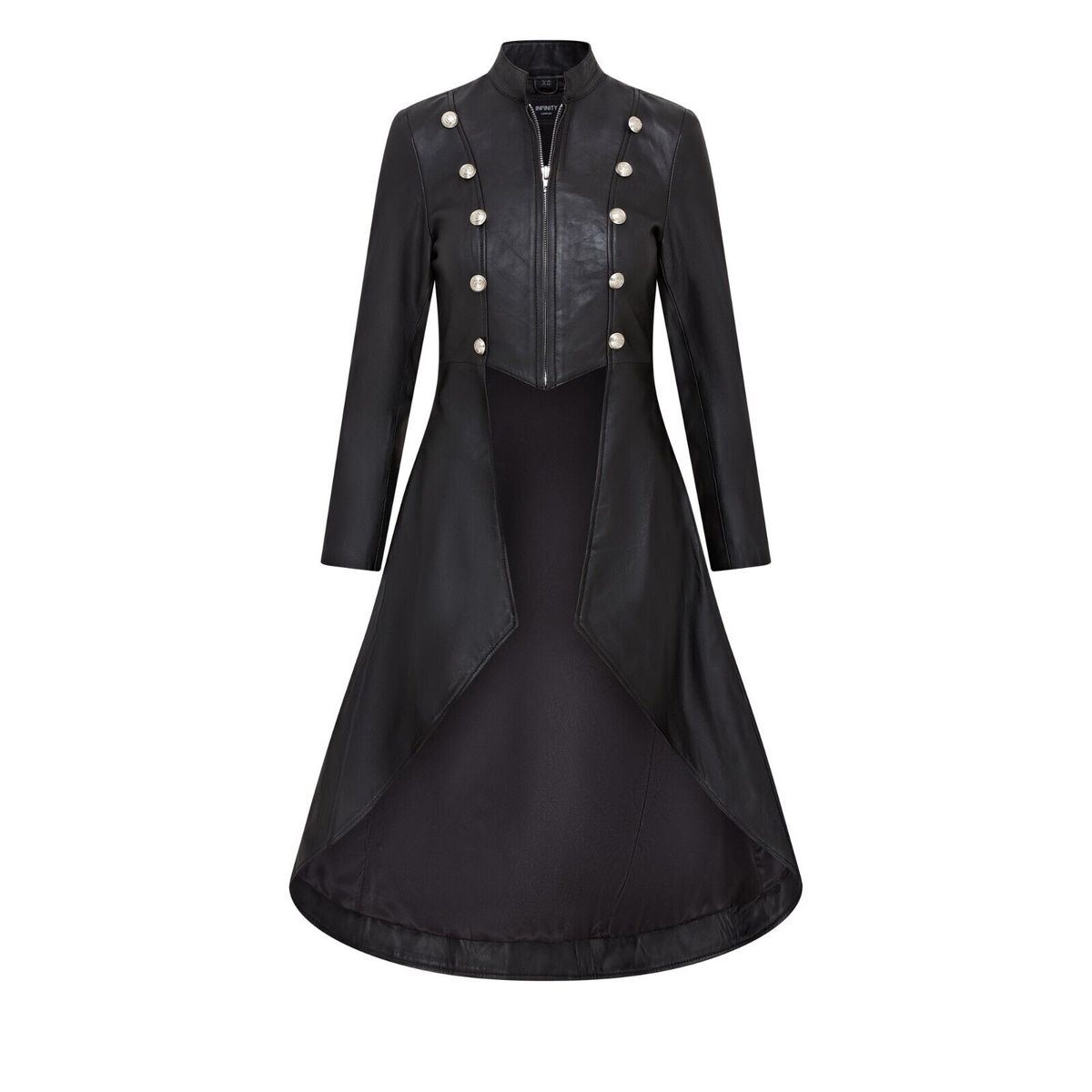 Edwardianischer Gothic Ledermantel
