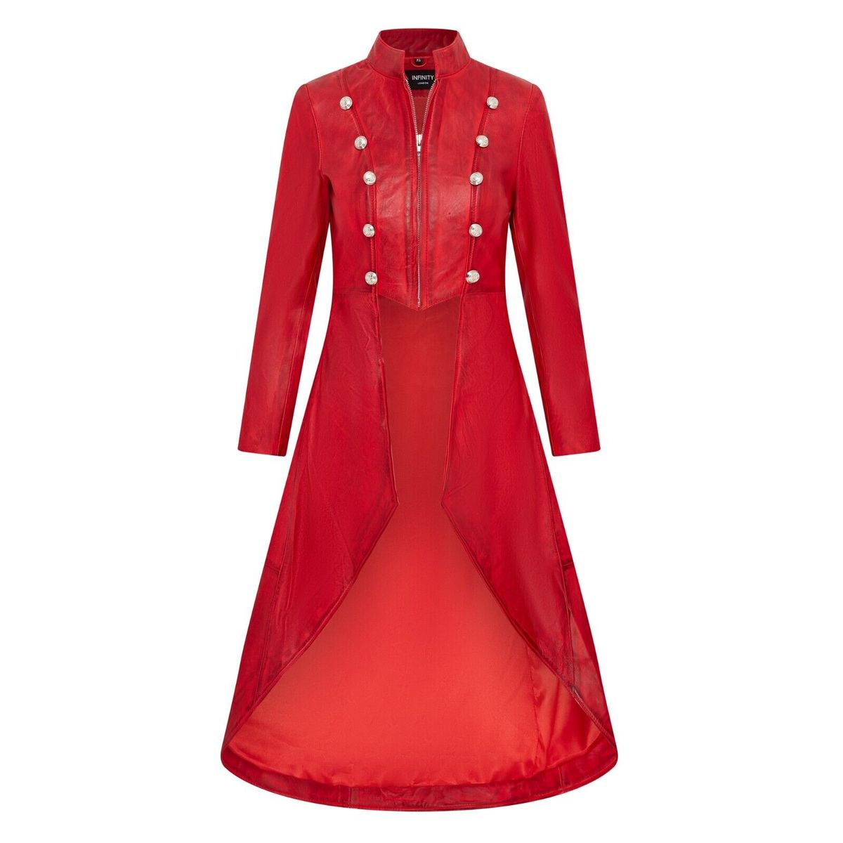 Edwardianischer Gothic Ledermantel