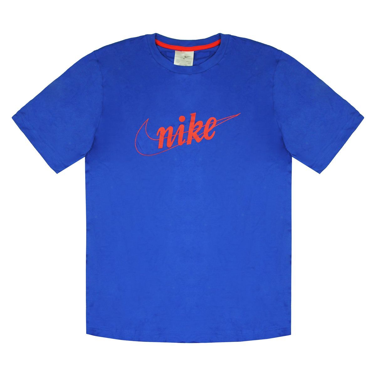 Herren Blaues T-Shirt mit Grafiklogo