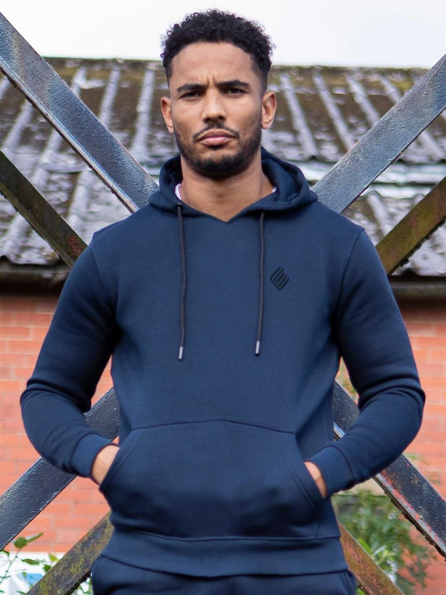 Essentieller Kapuzenpullover aus Baumwollmischung