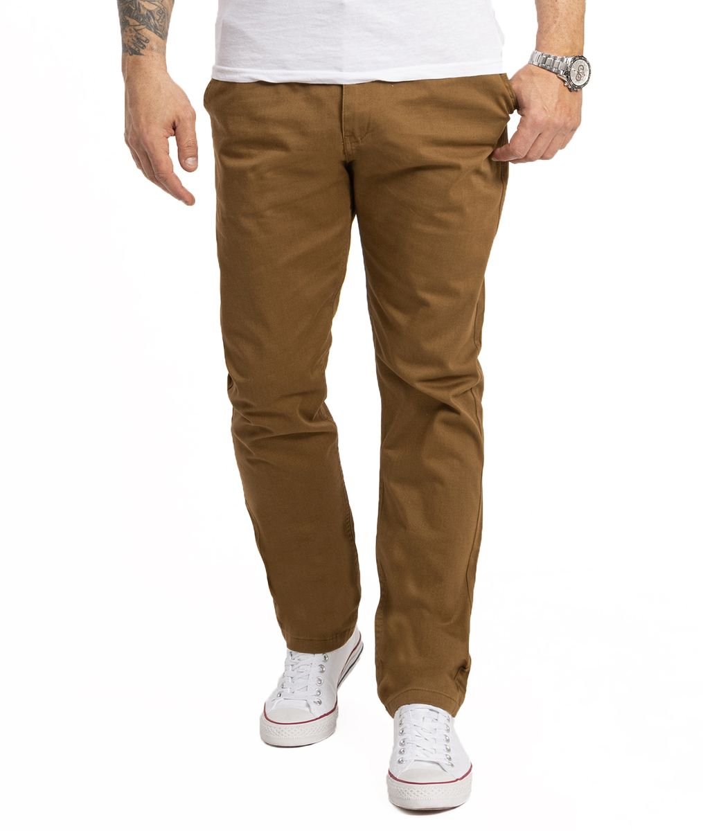 Klassische braune Chinohose