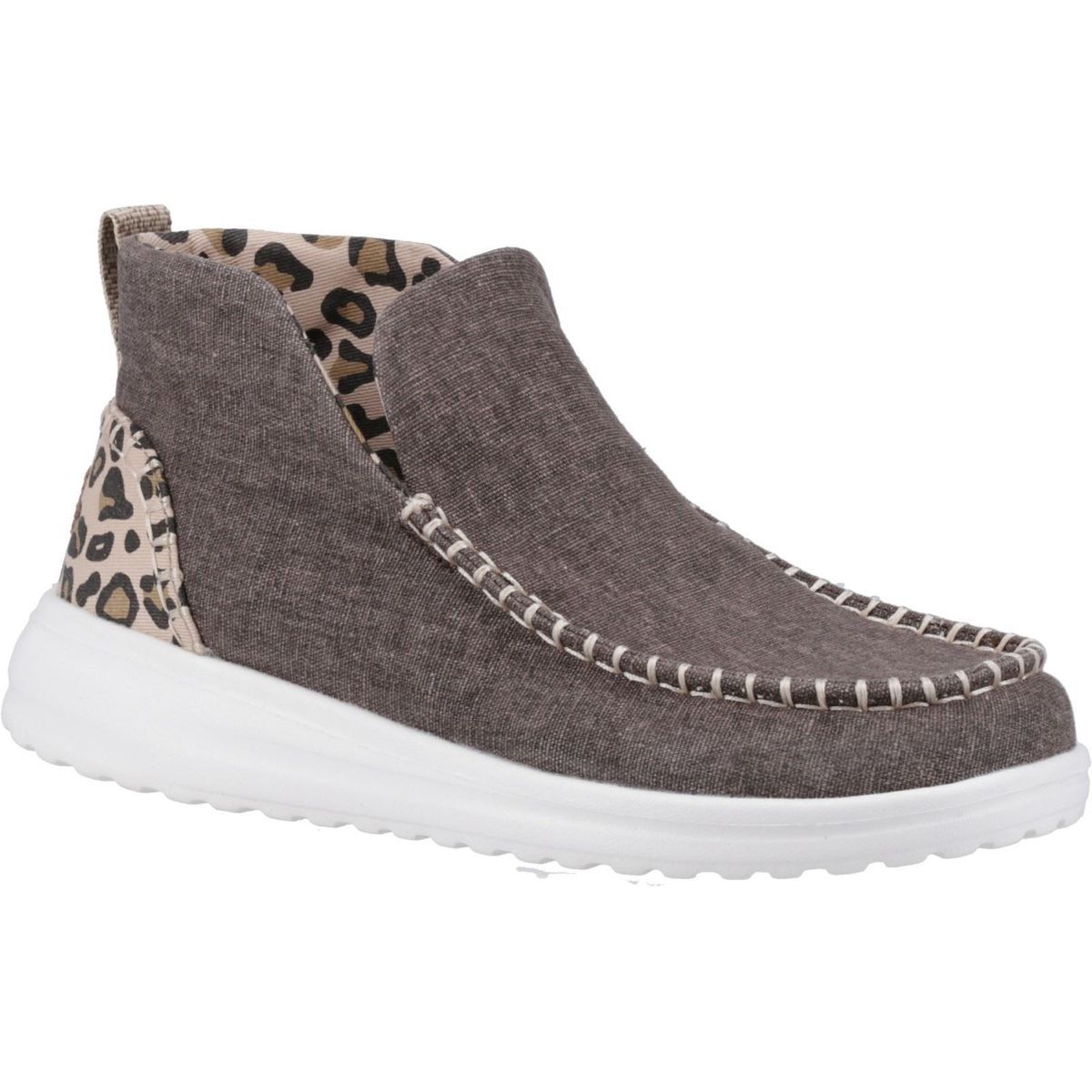 HEYDUDE Denny Cotton Damen-Stiefel in Leopard
