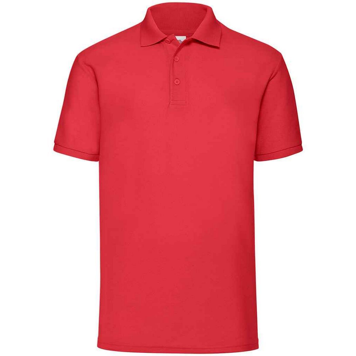 Klassisch geschnittenes rotes Poloshirt
