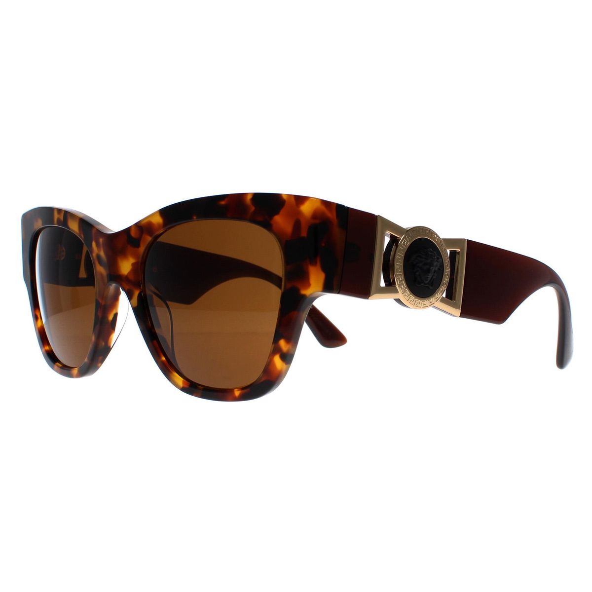 Massive Cat-Eye-Sonnenbrille mit Schildpatt-Muster