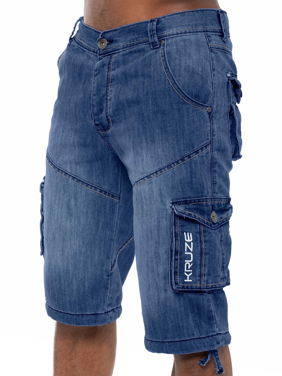 Jeans Cargo Shorts mit Taschen