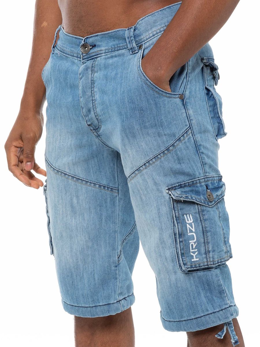 Jeans Cargo Shorts mit Taschen