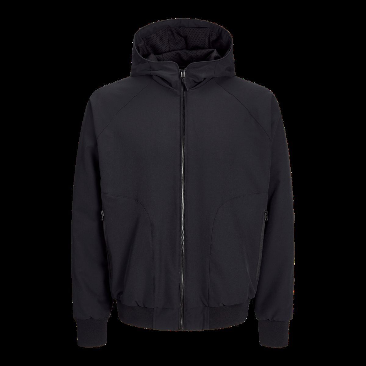 Schwarze Herren Track Bomber Jacke