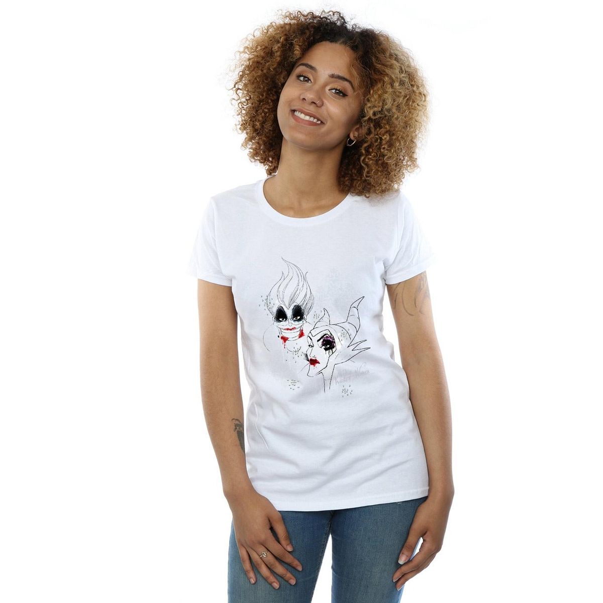 Disney Villains Grafik-Shirt im Skizzenstil