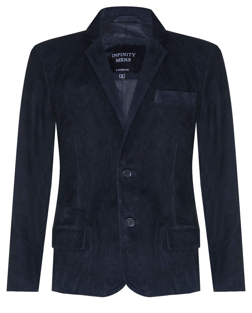 Herren Wildleder Zweiknopf-Blazer